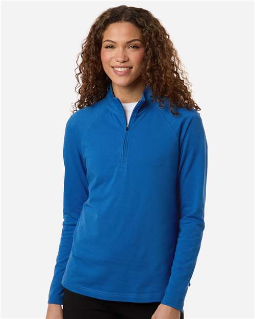 DG402W - Women's Seaton Pebble Textured Quarter-Zip Pullover - Devon & Jones - Image 13