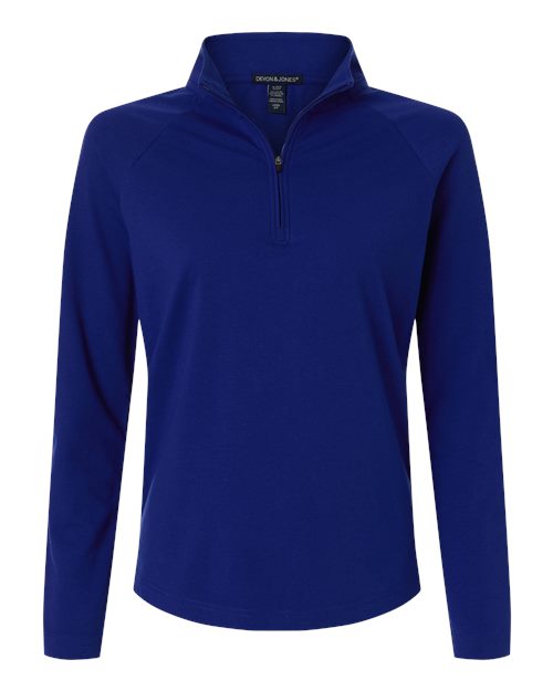 DG402W - Women's Seaton Pebble Textured Quarter-Zip Pullover - Devon & Jones - Image 28