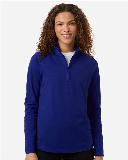 DG402W - Women's Seaton Pebble Textured Quarter-Zip Pullover - Devon & Jones - Image 25