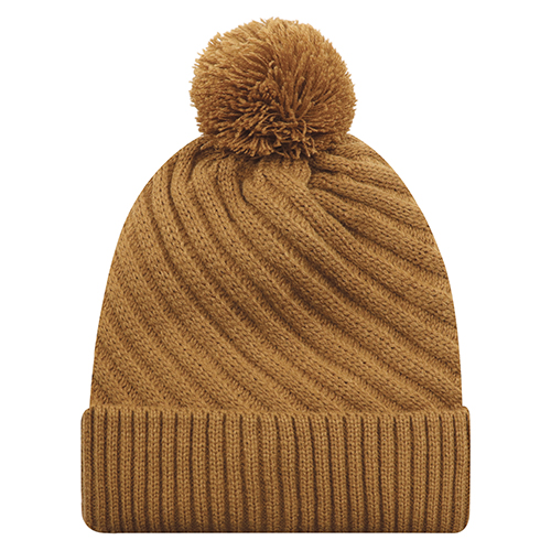 1E133L - Acrylic /Polyester Satin Women's Pom Pom Cuff Toque - AJM - Image 6