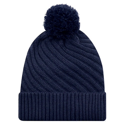 1E133L - Acrylic /Polyester Satin Women's Pom Pom Cuff Toque - AJM - Image 8