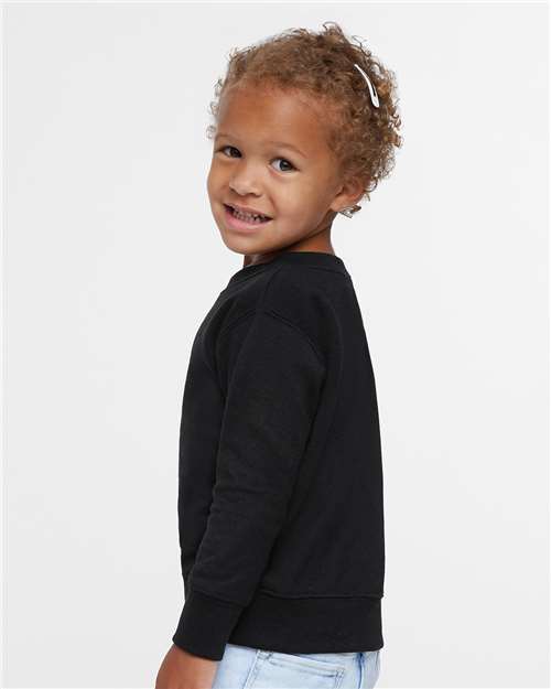 3317 - Toddler Fleece Crewneck Sweatshirt - Rabbit Skins - Image 2