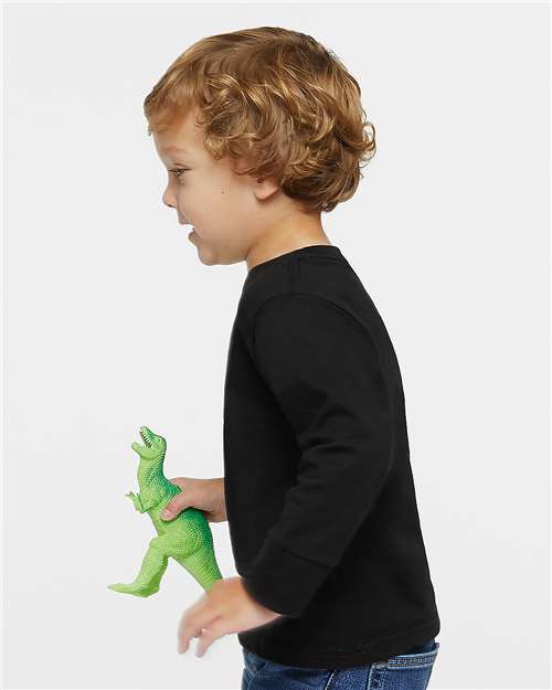 3302 - Toddler Fine Jersey Long Sleeve Tee - Rabbit Skins - Image 2