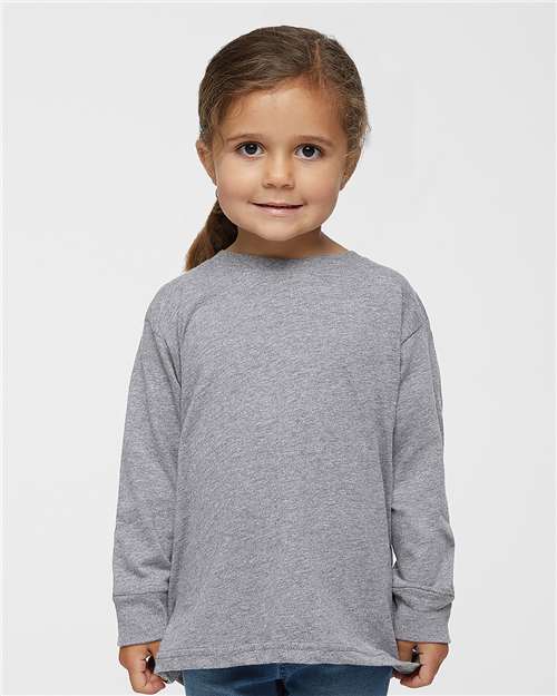 3302 - Toddler Fine Jersey Long Sleeve Tee - Rabbit Skins - Image 7