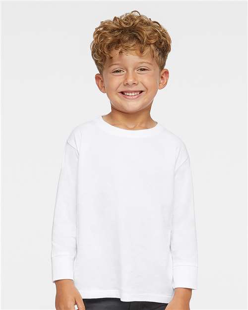 3302 - Toddler Fine Jersey Long Sleeve Tee - Rabbit Skins - Image 19