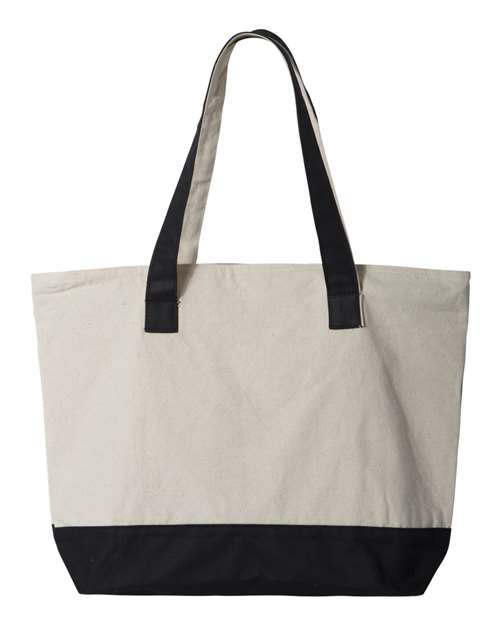 Q1300 - 19L Zippered Tot - Q-Tees - Image 2