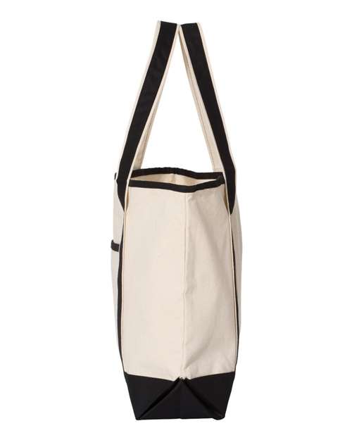 Q1500 - 34.6L Large Canvas Deluxe Tote - Q-Tees - Image 3