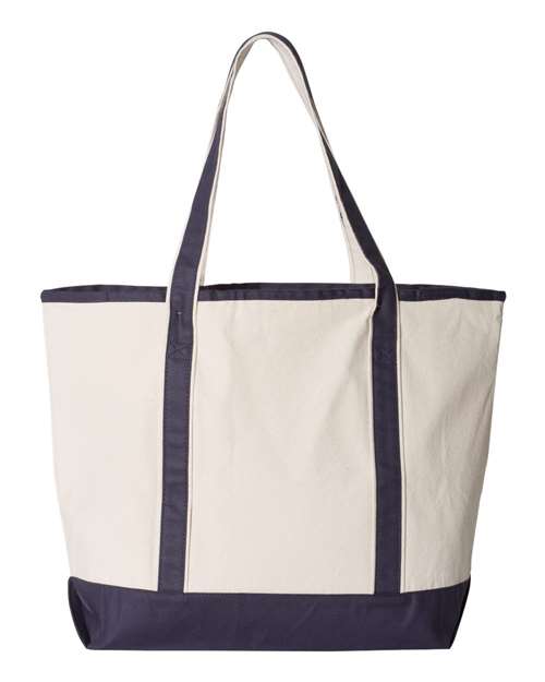 Q1500 - 34.6L Large Canvas Deluxe Tote - Q-Tees - Image 5