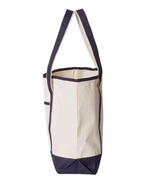 Q1500 - 34.6L Large Canvas Deluxe Tote - Q-Tees - Image 6