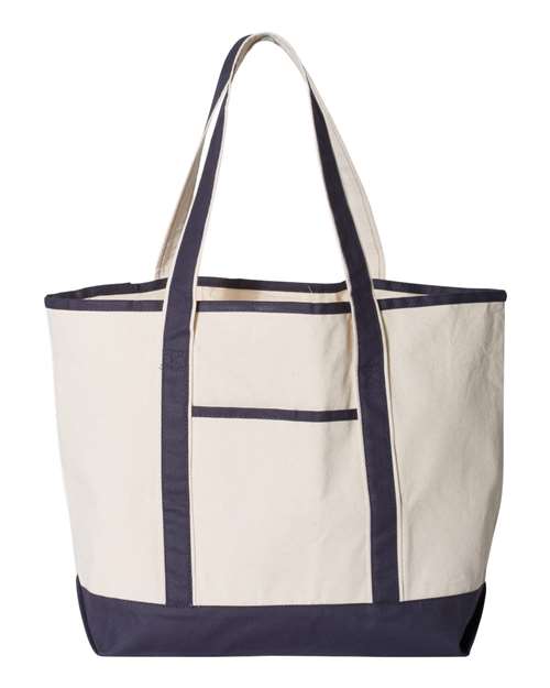 Q1500 - 34.6L Large Canvas Deluxe Tote - Q-Tees - Image 4