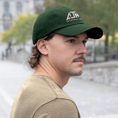 6D470M - Enzyme Washed Deluxe Chino Twill Dad Cap - AJM - Image 2