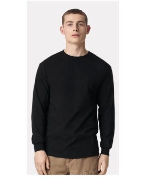 1304 - Unisex Heavyweight Cotton Long Sleeve Tee - American Apparel