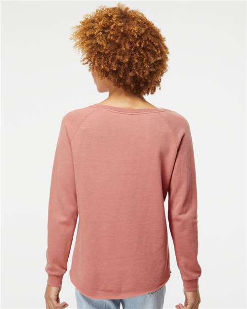 PRM2000 - Women's California Wave Wash Crewneck Sweatshirt - Independent Trading Co. - Image 9