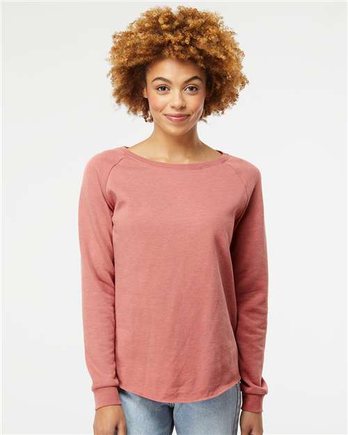 PRM2000 - Women's California Wave Wash Crewneck Sweatshirt - Independent Trading Co. - Image 7