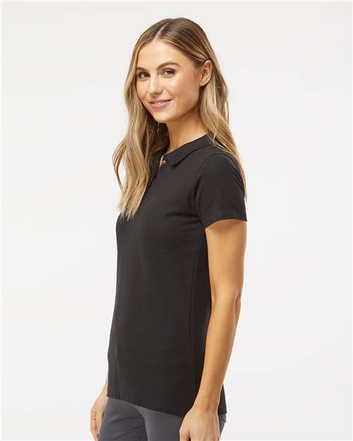 7600 - Women's Ringspun Pique Polo - M&O - Image 2