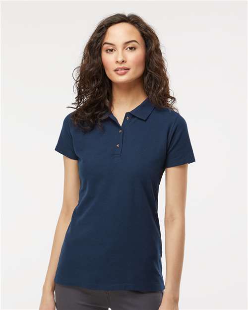 7600 - Women's Ringspun Pique Polo - M&O - Image 7