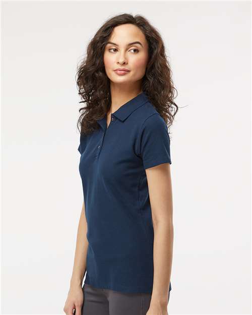 7600 - Women's Ringspun Pique Polo - M&O - Image 8