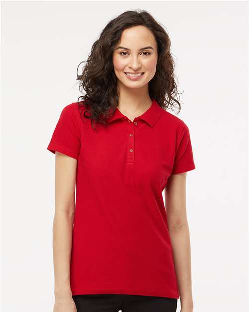 7600 - Women's Ringspun Pique Polo - M&O - Image 13