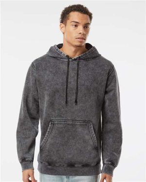 PRM4500MW - Unisex Midweight Mineral Wash Hooded Sweatshirt - Independent Trading Co.