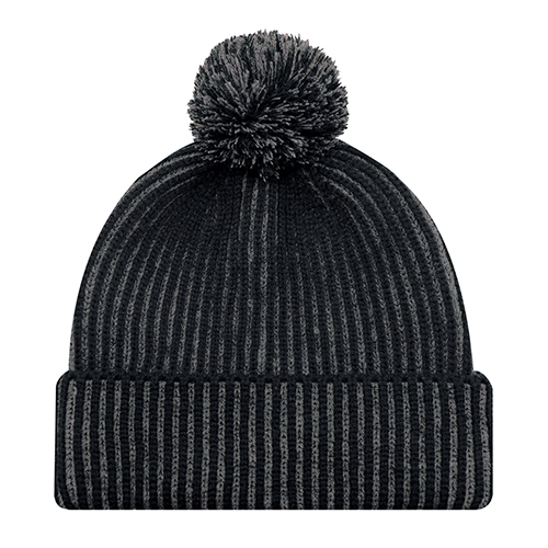 9H267M - Acrylic Pom Pom Cuff Toque with Flat Seams - AJM - Image 3