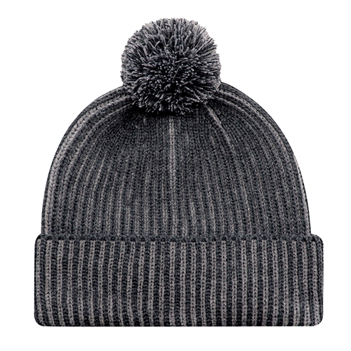 9H267M - Acrylic Pom Pom Cuff Toque with Flat Seams - AJM - Image 4