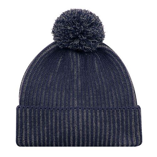 9H267M - Acrylic Pom Pom Cuff Toque with Flat Seams - AJM - Image 5