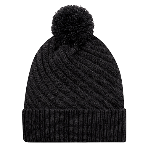 9J210M - Acrylic Pom Pom Cuff Toque - AJM - Image 2