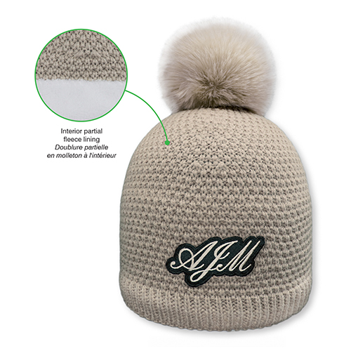 9L020L - Acrylic / Polyester Women's Micro Fleece Board Toque - AJM - Image 2