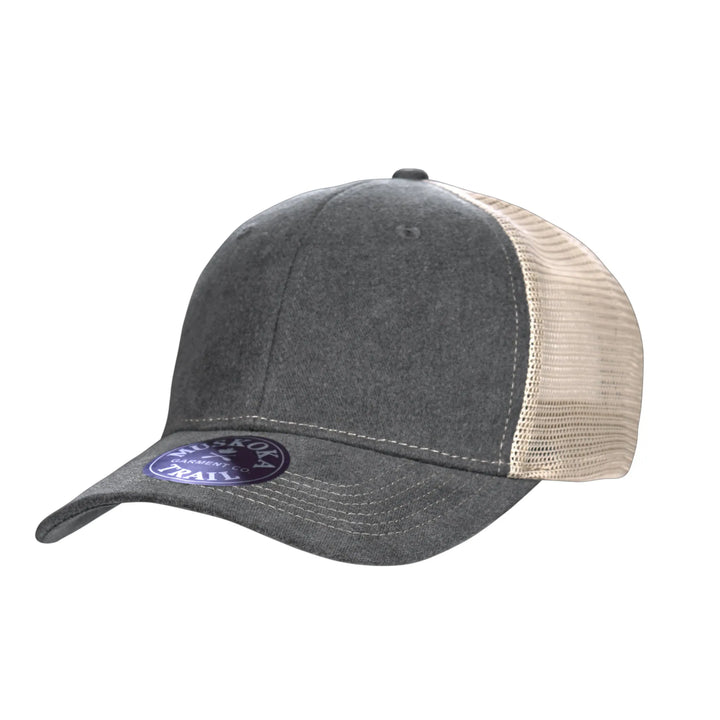 H08360 - TRAILHEAD - Pigment Dyed Snap Back Trucker Cap - CSW - Image 2