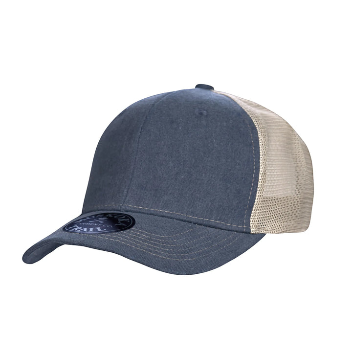 H08360 - TRAILHEAD - Pigment Dyed Snap Back Trucker Cap - CSW - Image 3