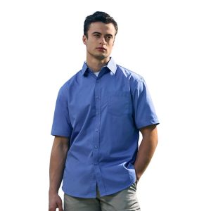 S04605 - ASHTON - Poly Cotton Twill Short Sleeve Easy-Care Shirt - CSW