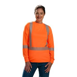 S05982 - VOLT - Long Sleeve Hi-VIS T-Shirt with Segmented Stripes - CSW