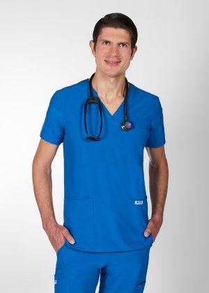 T7010 - The Alex V-Neck Scrub Top - MOBB