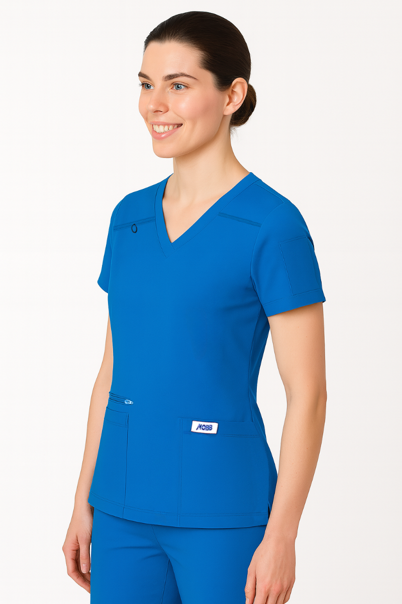 T8030 - The Angela V- neck Scrub Top - MOBB - Image 2