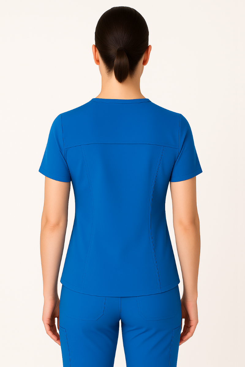 T8030 - The Angela V- neck Scrub Top - MOBB - Image 3