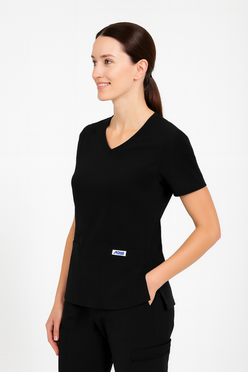 T8030 - The Angela V- neck Scrub Top - MOBB - Image 5