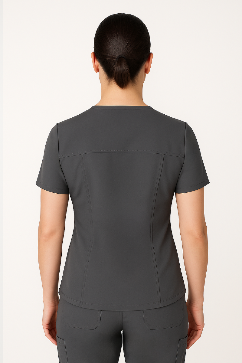 T8030 - The Angela V- neck Scrub Top - MOBB - Image 9