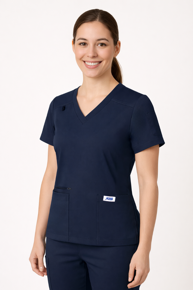 T8030 - The Angela V- neck Scrub Top - MOBB - Image 13