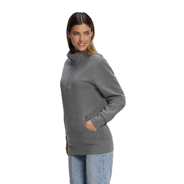 L00602 - Fairmount - 1/4 Zip Sweatshirt w/ Pouch Pocket - CSW - Image 2