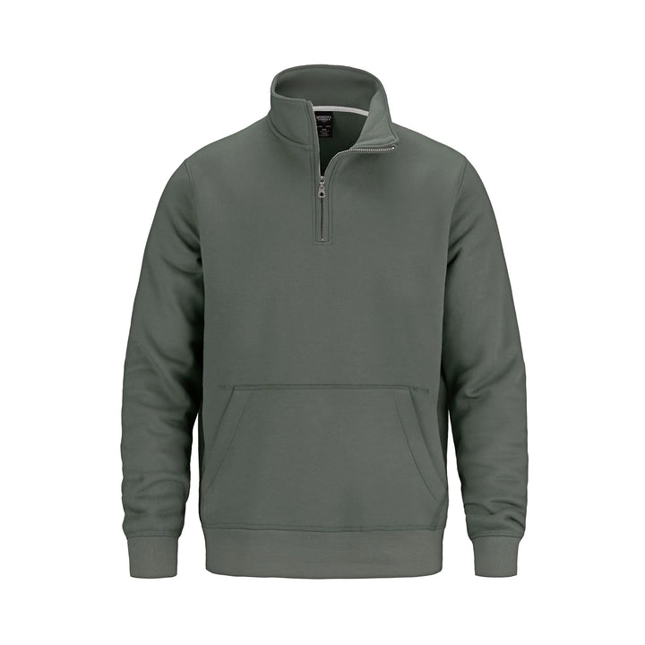 L00602 - Fairmount - 1/4 Zip Sweatshirt w/ Pouch Pocket - CSW - Image 7