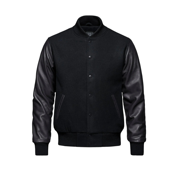 L6085Y - Varsity - YOUTH Melton and Leather Varsity Jacket - CSW - Image 2