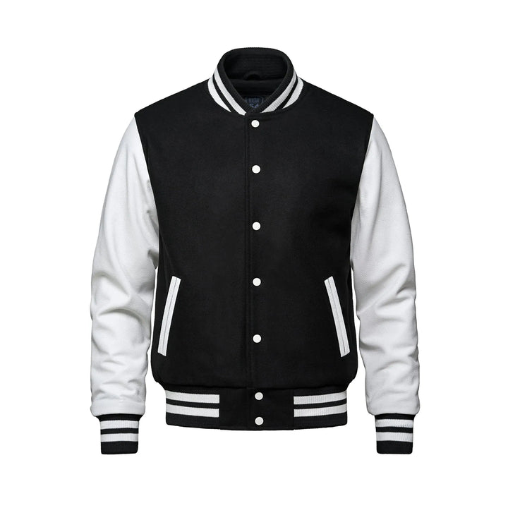 L6085Y - Varsity - YOUTH Melton and Leather Varsity Jacket - CSW - Image 4