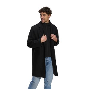 L06090 - Regent - Melton Coat with Removable Collar - CSW