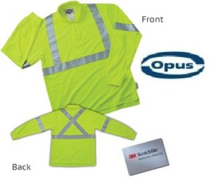 SG106 - Long Sleeve Safety Golf-Shirt - OPUS