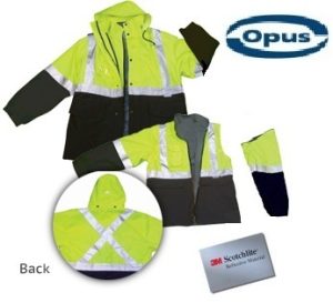 SJ31 - 3-IN-1 Safety Rain Reversible Jacket - OPUS