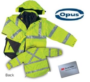 SJ61 - Six-in-One 4 Seasons Reversible/Rain Safety Jacket - OPUS