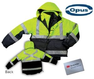 SJ62 - Two Tone Six-In-One Rain Safety Jacket - OPUS