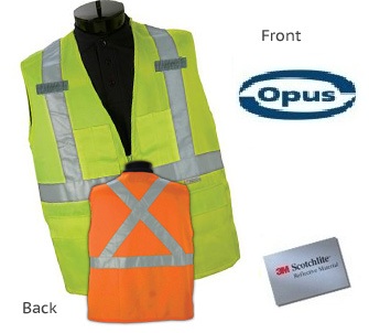SV06 - Four Points Tear Away Safety Vest - OPUS