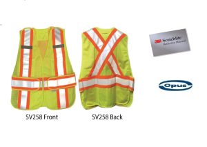 SV258 - Five Points Tear Away Safety Vest - OPUS